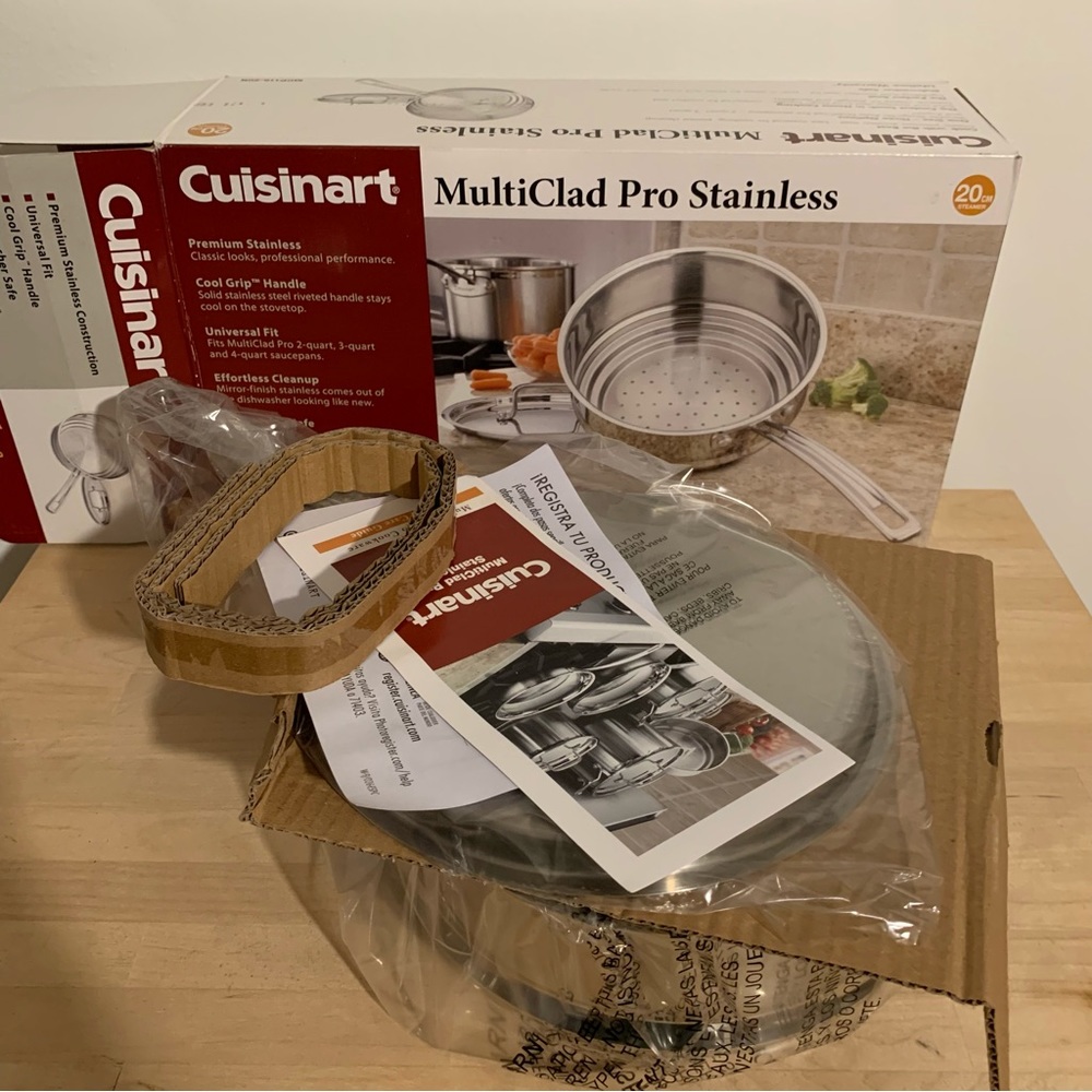 Cuisinart NIB Multiclad Pro Stainless Steamer - Picture 5 of 8